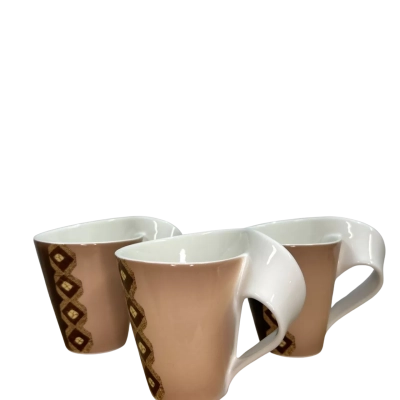 Villeroy Boch New Wave Amboseli Caffe Mugs Set of 3