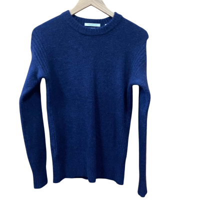 Trenery Navy Blue Italian Yarn Crew Neck Jumper (2)