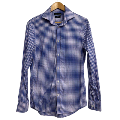 Country Road Mens Size 38/XS Blue & Pink Checked Shirt  