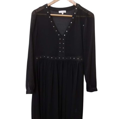 Wayne Cooper Womens Size 12 Free Size Dress / Midi Dress Black  