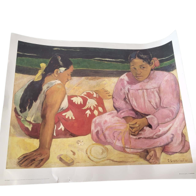 Paul Gauguin - "Two Tahitian Women" (Femmes de Tahiti) - Vintage Art Print