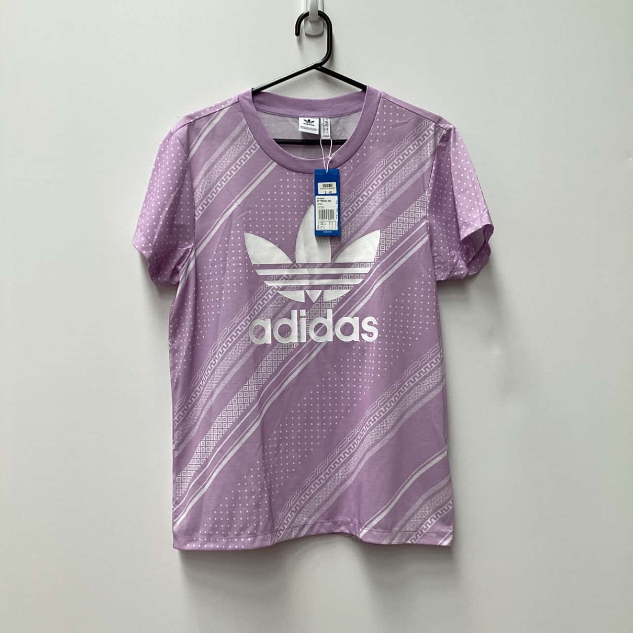 Adidas Womens TShirt Size UK 10 Purple