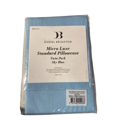 Daniel Brighton Micro Luxe Standard Pillowcase Twin Pack