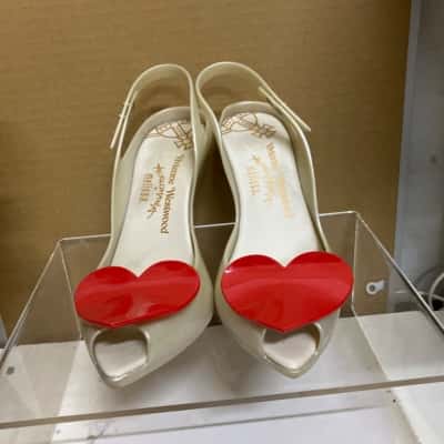 Vivienne Westwood Womens  Size 9 Heels Red / White 