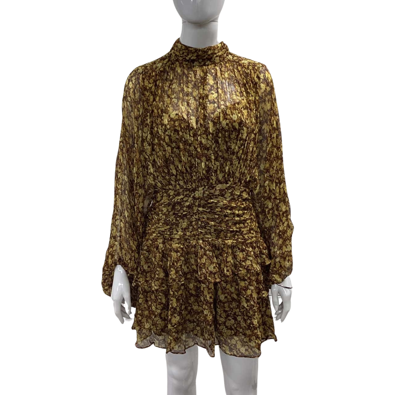 slim fit dress slacks Bria Mini Skirt | Gold | Skirts main image 0