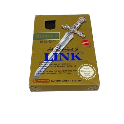 Zelda II The Adventures of Link 1989 NES W/ Gold Cartridge (Damaged Instructions)