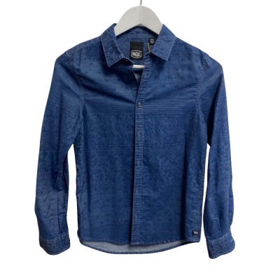 Industrie Mens  Size 12 Business L/S Shirt Indigo