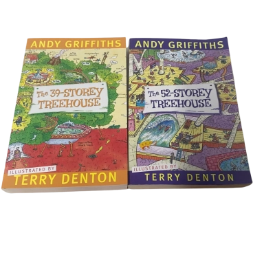 The 52 and 39 Storey Treehouse Books