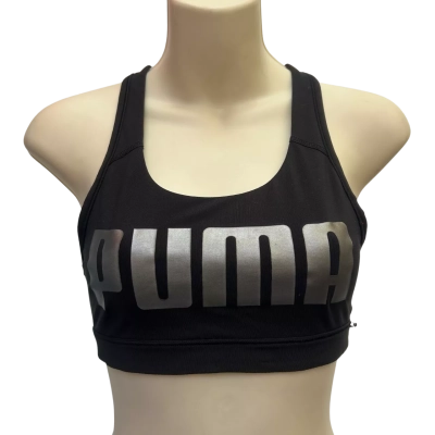 Puma Womens Size S Black Sports Bra 