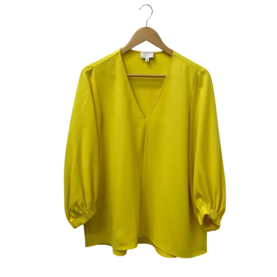 Witchery Womens  Size 12 Long Sleeve Top Yellow 