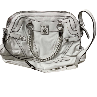 Guess Womens Sidney Dome Handbag White 