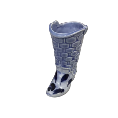 Blue Patterned Boot Approx 7 x 9 cm 