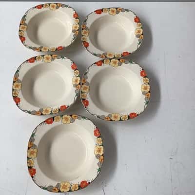 Vintage alfred meakin "royal marigold" bowls in the "Raymond" pattern