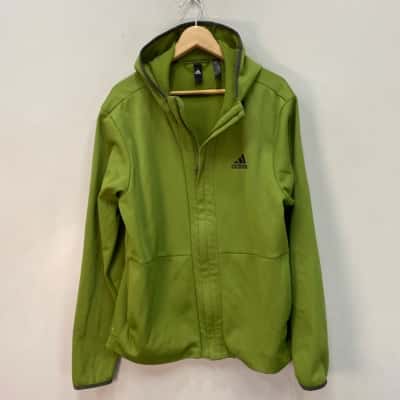 Adidas Mens  Size L Performance Jacket Grass Green 