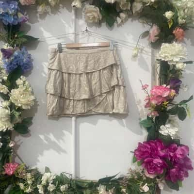 Flannel Size 1 metallic detail skirt 
