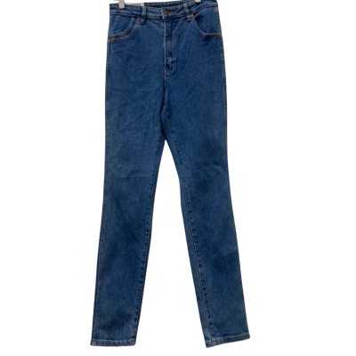 Rollas Womens Size 11 High-Waisted Skinny Jeans Navy Blue 
