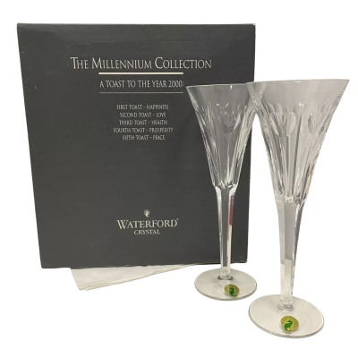Waterford Crystal The Millennium Collection Champagne Flutes