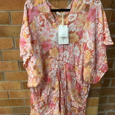  Womens Iris Maxi Size 8 Playsuit Floral 