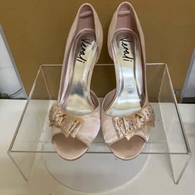 Womens Heels Pearl / Pink  / Silver 