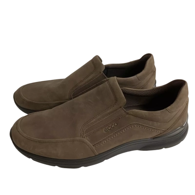 Ecco Mens Size 46 Irving Slip On Shoes Brown 
