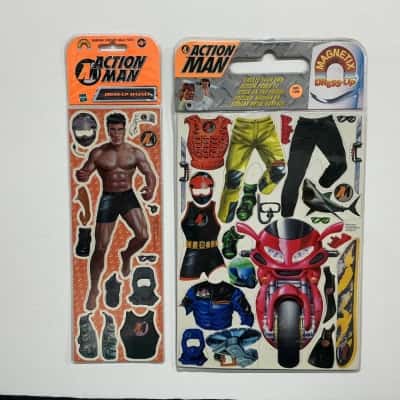 90s/00s Hasbro Magnetix Action Man Dress-Up Magnets
