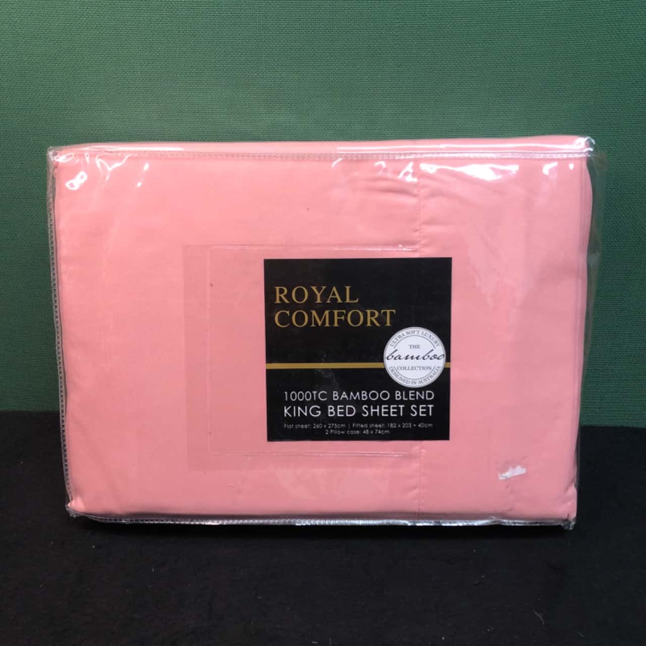 Royal Comfort 1000TC Bamboo Blend Blush Coloured King Bed Sheet Set(s)