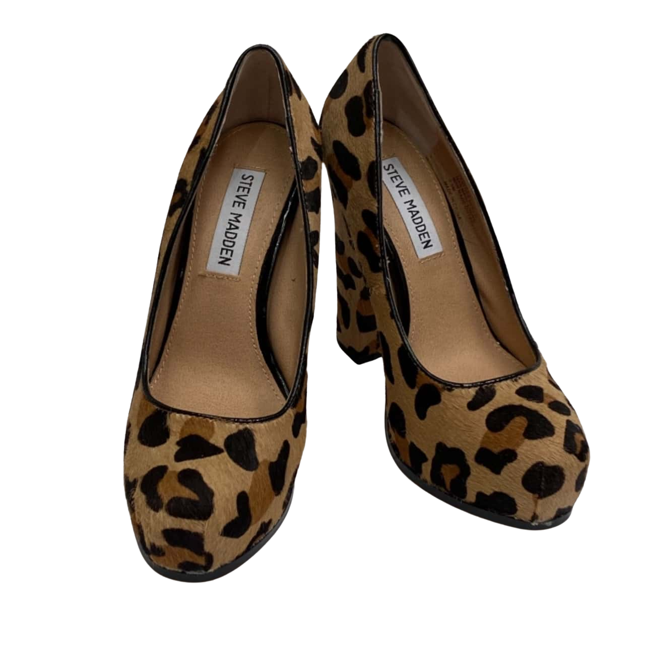 Steve Madden Womens Size 5.5 Animal print Platform High Heel Stilettos