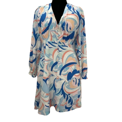 Wayne Cooper Womens Size 12 Long Sleeve Dress Multicoloured 