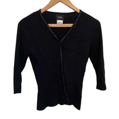 FWH Womens  Size S Cardigan Black