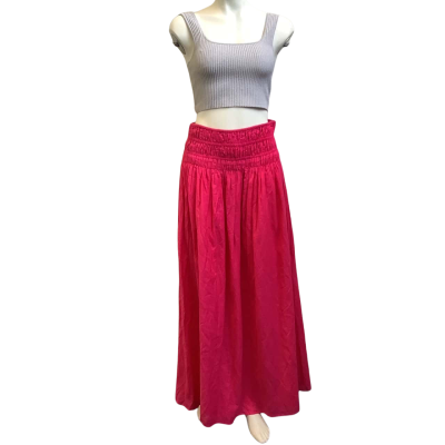 Brand New Steele Womens  Size L Cruise Maxi Skirt Fuchsia