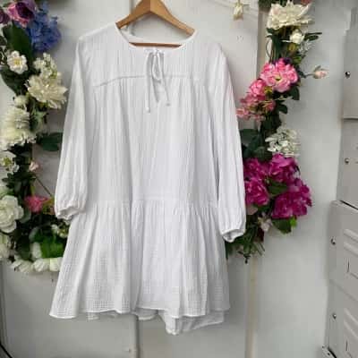 Womens Sea folly white baby doll dress