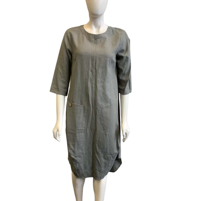 BNWT Regatta Women's Size 10 Linen Blend Tunic Dress Khaki 