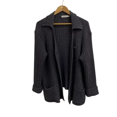  Womens  Donaldson Mickey Mouse Size L Cardigan Grey 