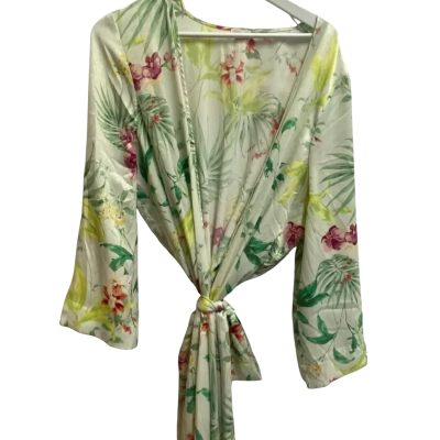 OYSHO Womens  Size L / M Wrap Dress Floral / Green 