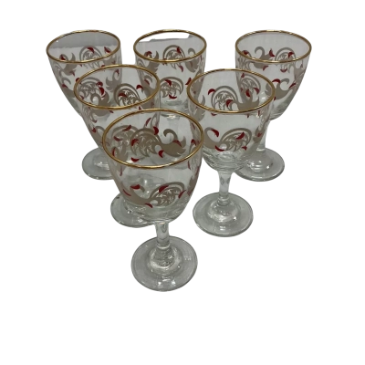 Vintage Chesterfield Decorated Glasses