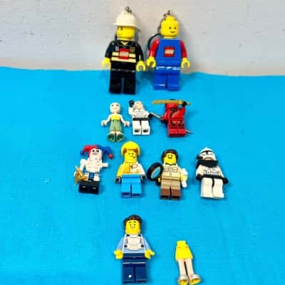 Lego Figurine Keyrings x 2 & Variety of figurines 