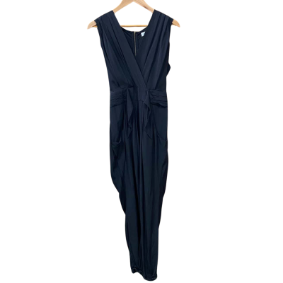 Country Road Black Silk Jumpsuit Size 10