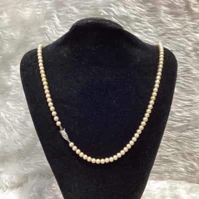  Womens Vintage Faux Pearl Necklace 