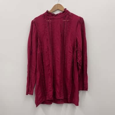 'City Chic' Panelled Lace Top