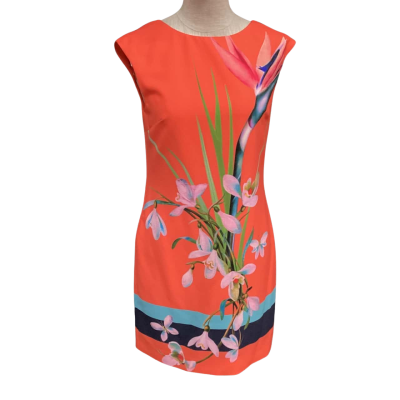 Ted Baker Womens  Size 1 Sleeveless Dress  Floral 