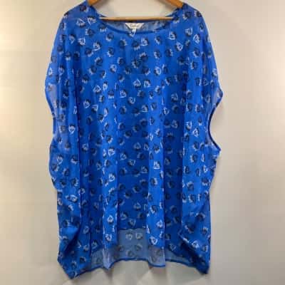 Capture Womens  Size 14 Kaftan Blue / Floral 