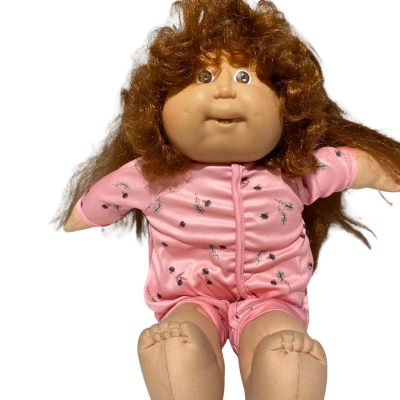Cabbage patch doll red curly hair 1980s