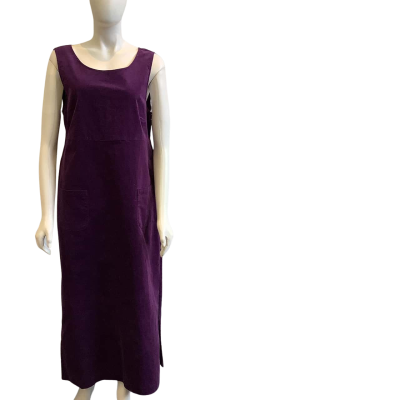 Dangerfield Women's Size 14 Sleeveless Corduroy Maxi Dress Purple 