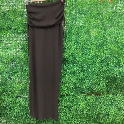 White Fox Womens  Size XS Brown maxi skirt