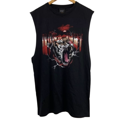 Brand New - Nana Judy - Mens Muscle Tank (100% Cotton) - Size L - Black  (RRP $49.95)