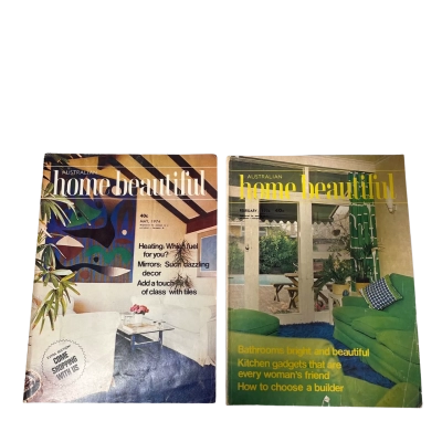 Australian Home Beautiful Magazines x4