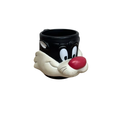 Vintage KFC Sylvester Plastic Moulded Mug - Promotional Partners 1992