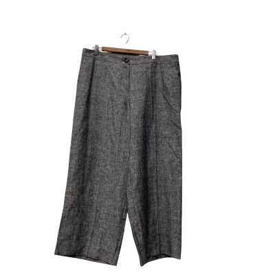Jacqui-E Womens  Size 16 Casual Pants Grey 