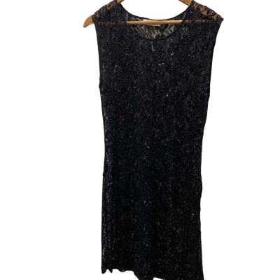 Alannah Hill Women's  Size 12 Beaded Cocktail Dress Black  