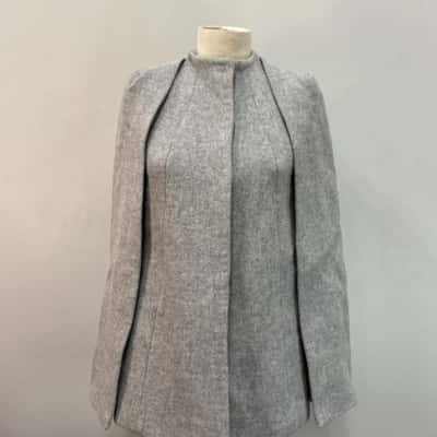 Cue Womens  Size 6 Wool Blend Winter Cope Grey 